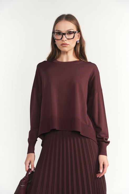 Apparalel Plum Top & Skirt Set