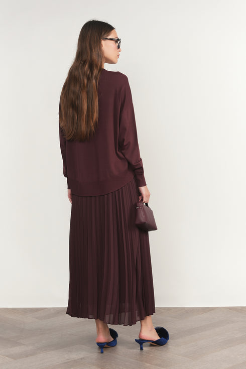 Apparalel Plum Top & Skirt Set