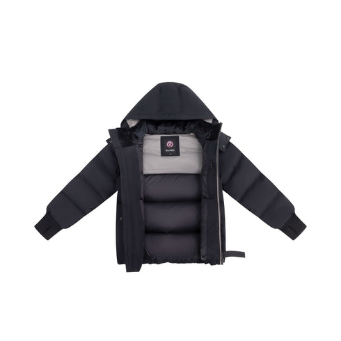 Ellabee Down Coat with Charcoal Zipper