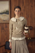 Point Riding Sweater in Taupe Melange