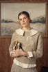 Point Riding Sweater in Taupe Melange