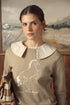 Point Riding Sweater in Taupe Melange