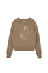 Point Riding Sweater in Taupe Melange