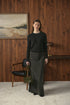 Point Cable Crest Sweater in Hunter