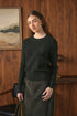Point Cable Crest Sweater in Hunter