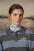Point Knit Polo Sweater in Windward Blue Stripe