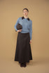 Point Contrast Polo in Windward Blue & Chocolate
