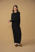 Point Black Ribbed Dolman Dress