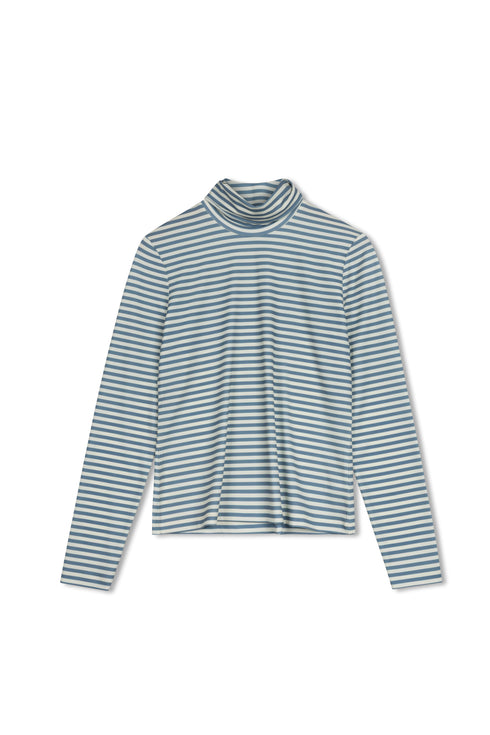 Point Blue Stripe Ity Turtleneck