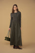 Point Cable Twofer Dress in Hunter