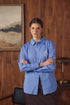 Point Preppy Button Up in Denim Blue