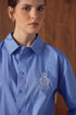 Point Preppy Button Up in Denim Blue