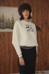 Point Cream Dolman Sweatshirt
