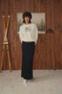 Point Cream Dolman Sweatshirt