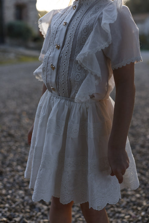 LRDM Maeve Dress in White
