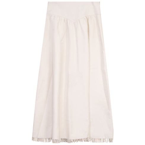 Gem Fringe Detail Set in Cream