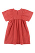 Loud Red Checked Dress with Heart Pockets