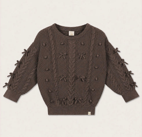 LRDM Brown Knit Top & Skirt Set