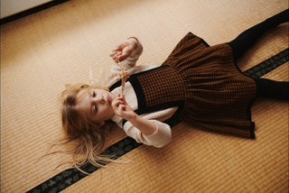 Fub Checked Knit Jumper Set