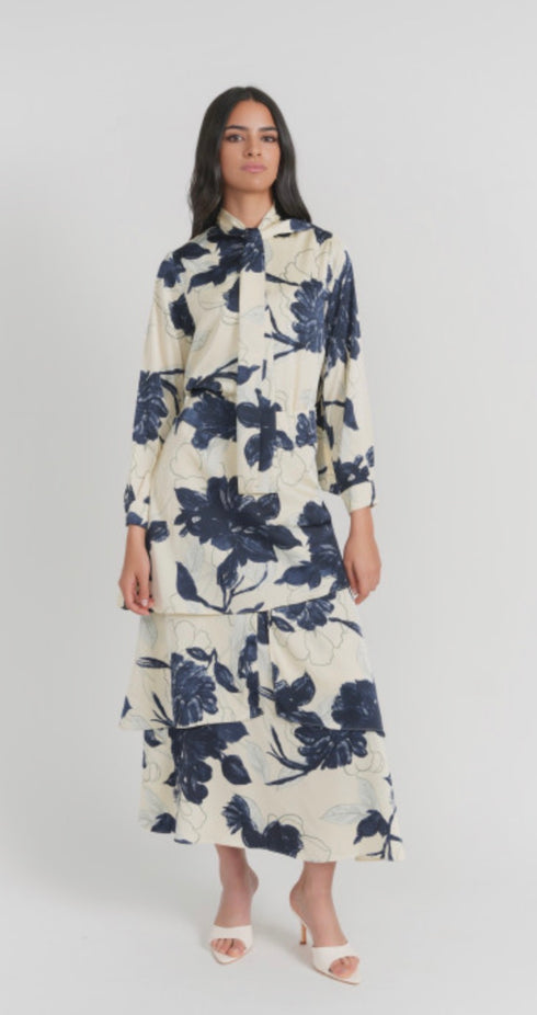 Luum Midnight Floral Blouse Set