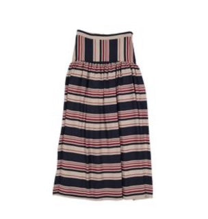 Ava and Lu Striped Skirt & Embroidered Cardigan