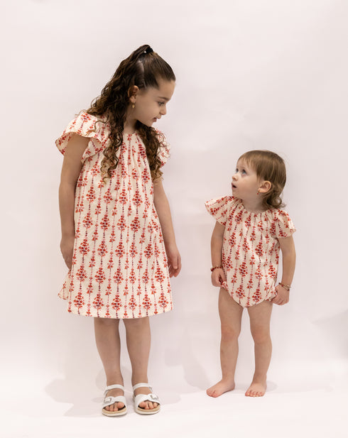 Ra & Da Flutter Sleeve Dress