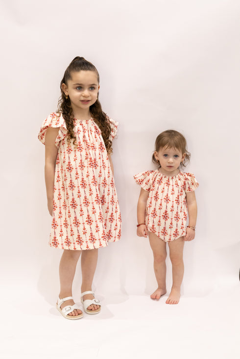 Ra & Da Flutter Sleeve Dress