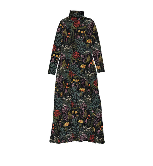 Ava and Lu Garden Floral Turtleneck Dress