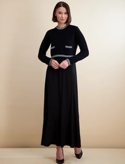 Pashmina Knit Weave Overlay Maxi