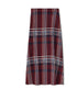 Point Plaid A-Line Panel Skirt