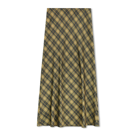 Point Varsity Plaid A-Line Slip Skirt