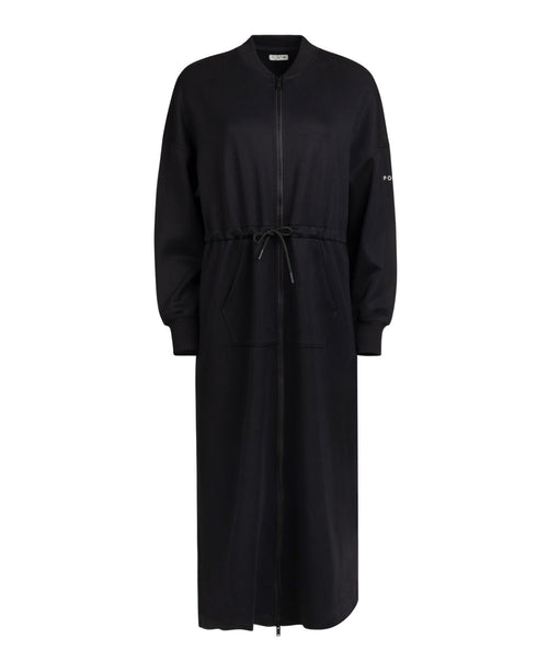 Point Black Zip Up Sweat Dress