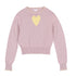 Luna Mae Bryn Heart Sweater in Lilac