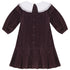 Pompomme Scallop Collar Shirt Insert Dress