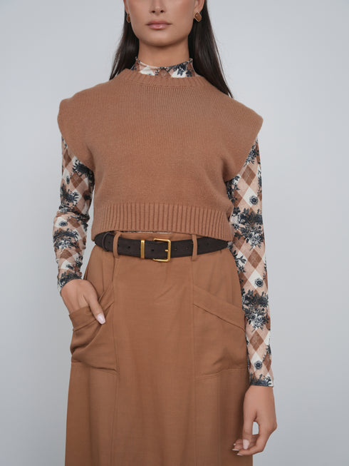 Point Pocket Skirt in Foxtrot