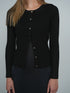 Point Tiny Cable Cardigan in Black