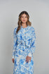 Point Georgette Blouse in Blue Portofino Print