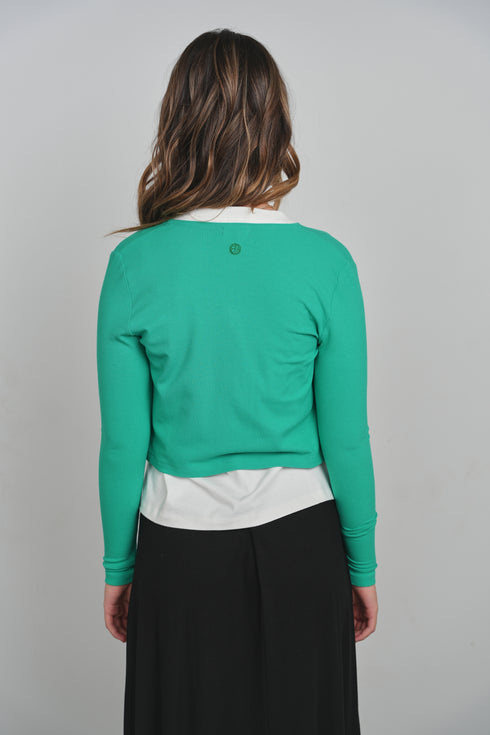 Point Classic T-Shirt Cardi in Bright Mint