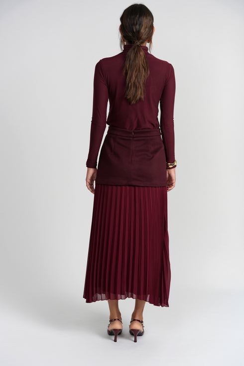 Luum Pleated Skirt & Mesh Top Set