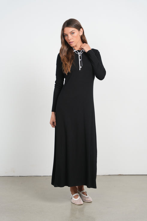 Point Black Polo Dress