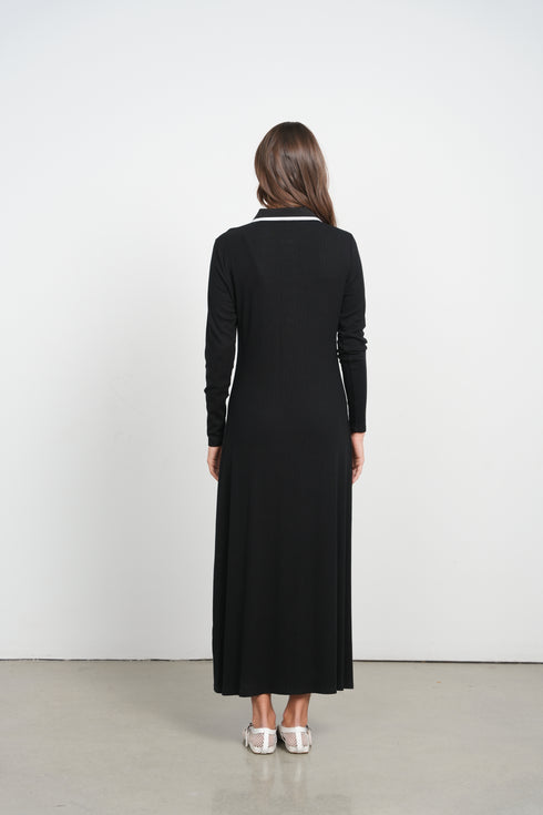 Point Black Polo Dress