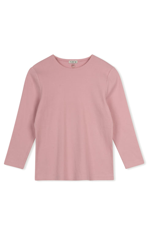 Point 3/4 Sleeve Crew Tee in Blush