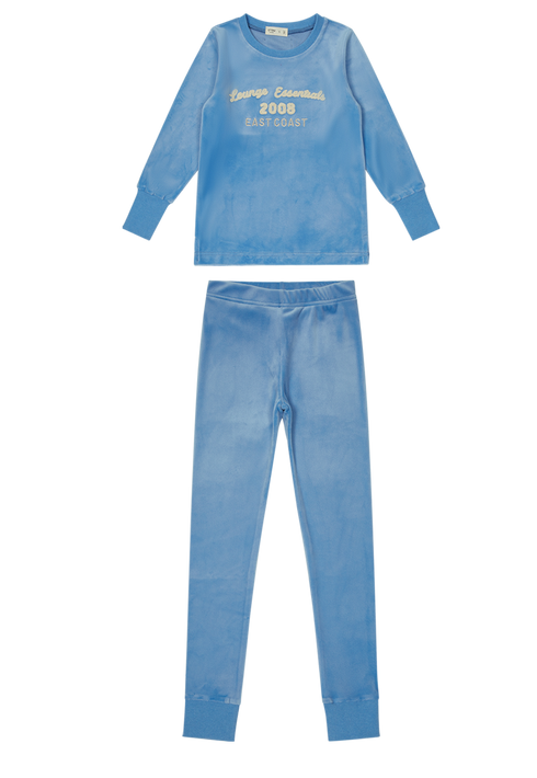 Crew Kids Terry Applique Set in Blue