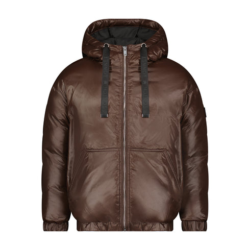 Scotch Bonnet Brown Leather Coat