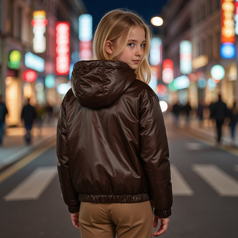 Scotch Bonnet Brown Leather Coat