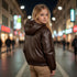 Scotch Bonnet Brown Leather Coat