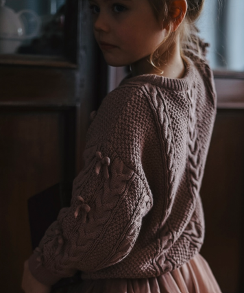 LRDM Brown Knit Top & Skirt Set