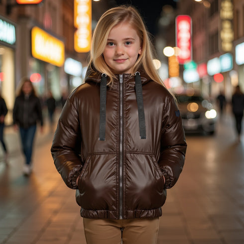 Scotch Bonnet Brown Leather Coat