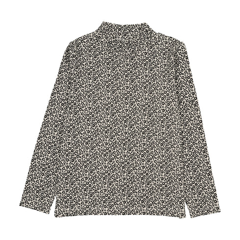 Lil Legs Black & Cream Mockneck