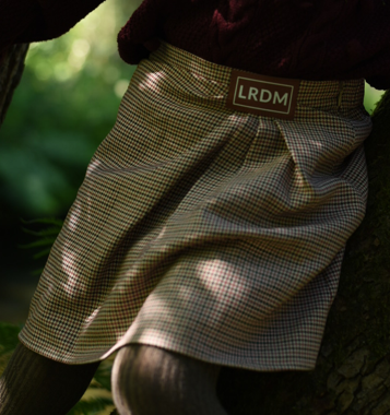 LRDM Brown Knit Top & Skirt Set